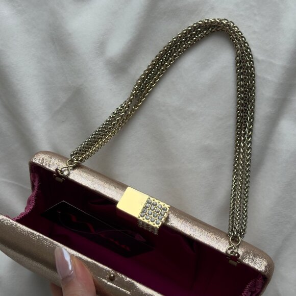 Nina Metallic Clutch/Evening Bag with Chain Strap - Picture 4 of 4
